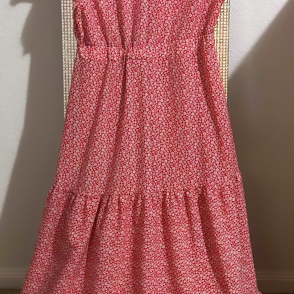 🌸 Effortlessly Pretty 🌺 Red Floral Ruffle Maxi - XL - Picture 6 of 10